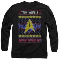 star trek tops y camisetas trek the halls ugly para hombre