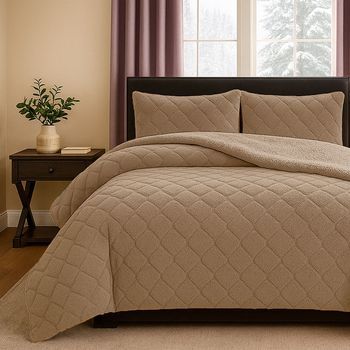Edredón Invierno Sedalina Borreguillo Pelo Largo 690 Gr/m2 América 150 Cm Rufino Diaz, Camel
