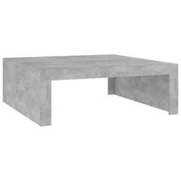 mesa de centro madera de ingenieria gris hormigon 100x100x35 cm vidaxl