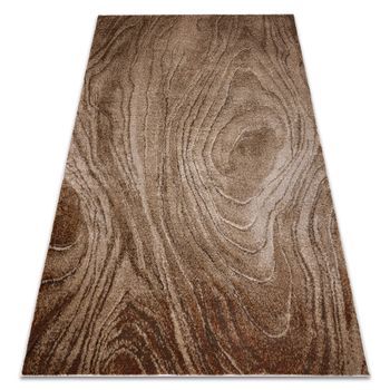 Alfombra Arcana 4549 – Marrón Claro / Beige Tronko, Árbol Moderna 180x270 Cm