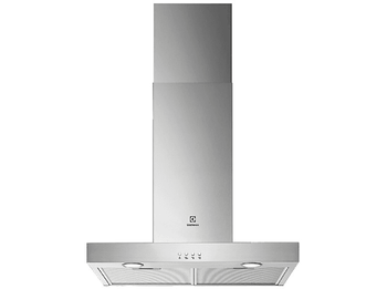 Campana decorativa - Electrolux LFT416X, 3 velocidades, 600 m³/h, Luces LED, 60 cm, Inox
