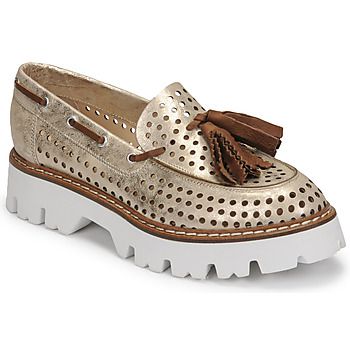 Fru.it Mocasines 7602-999-IVORY-MARRONE para mujer