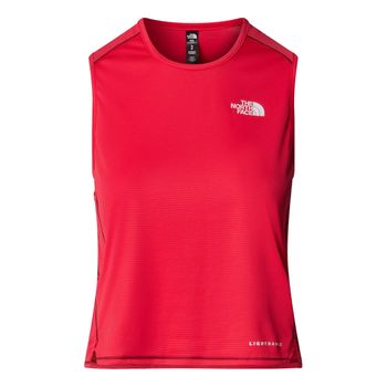 The North Face Sunriser Camiseta De Running Mujeres-Rojo