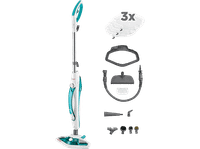 escoba de vapor - polti vaporetto sv450 double 03 l 1500 w hasta 5 bares 27 m blanco y verde