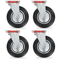 ruedas giratorias 4 unidades 200 mm vidaxl