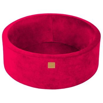 Meowbaby Piscina Sin Bolas, Round Seca Para Niños, Magenta, 90x30cm
