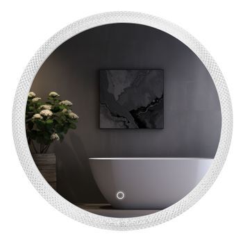 Espejo De Pared Rea Led Yh-3563 Transparent 60cm