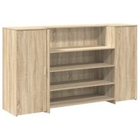 mostrador de recepcion roble sonoma 180x50x1035 cm vidaxl