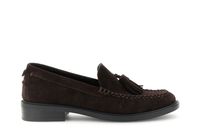 mocasines de ante con borlas dark brown