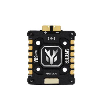 ESC sin escobillas 4-en-1 HGLRC ESPECTRO 60A 3-6S BLHeli_32 128K con disipador de calor de 20x20 mm para drone de carrer