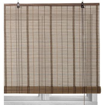 Estore Enrollable De Bambú Natural Para Puertas Y Ventanas 120x180 Cm