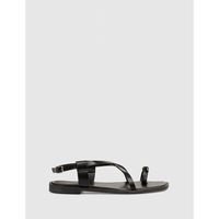 kamome trends sandalias sandalia de dedo gianna negro para mujer