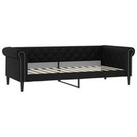 sofa cama  cama para adultos cuero sintetico negro 100x200 cm