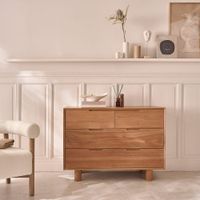 comoda de teca maciza 110 cm