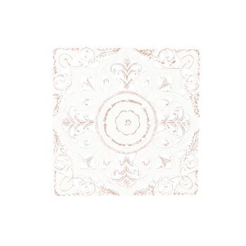 Decoracion Pared Mdf 60x2x60 Mandala Decape Blanco