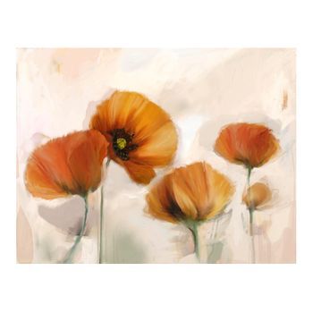Papel Pintado 3d - Amapolas - Vintage (200x154 Cm)