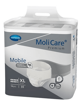 MoliCare Mobile Pañales Incontinencia Severa 10 Gotas Talla XL 14 uds