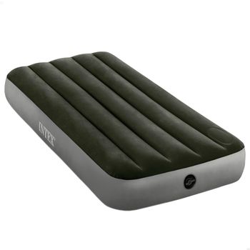 Colchón Hinchable Individual INTEX Dura-Beam Fiber-Tech Downy, 191x76x25 Cm, Azul