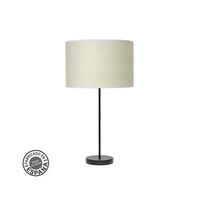 sobremesa alto 1xe27 negro canizo blanco 63x30x30cm moda
