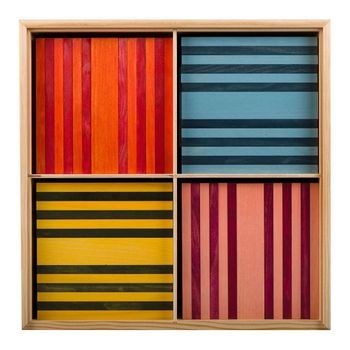 Kapla Juego De 100 Piezas De Madera Octocolor 8 Colores Kapl172102 Kapla