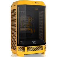 thermaltake the tower 300 bumblebee micro tower matx cristal templado usb-c amarilla
