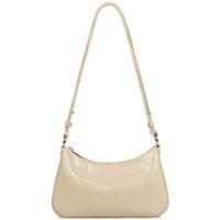 lancaster bandolera bolso trotteur con cremallera suave ace beige para mujer
