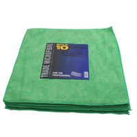premium microfibre 10 pack 40x40cm - green