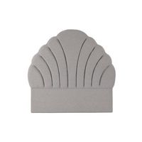 cabecero cama poliester mdf 157x8x160 gris