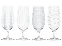 cheers lote de 4 vasos de pilsner con pie