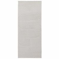 alfombras de area palmeras crema 200 x 80 cm poliester vidaxl