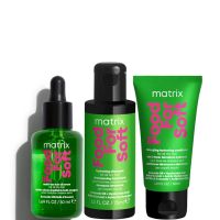 matrix food for soft hydrating shampoo 75ml moisturising conditioner 50ml and hair oil 50ml for dry hair