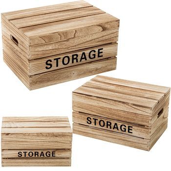 Set 3 Cajas Almacenamiento Natural