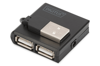 usb 20 high-speed hub 4-port 4x usb af 1x usb b minim incl usb cable