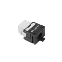 modulo keystone lanberg ksua-2000 rj-45 lsa plano negro blanco