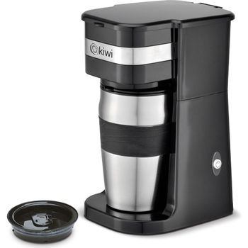 Kiwi - Cafetera con Taza Portátil 420cc 700W - Compacta y Ligera - Ergonómica y Fácil de Limpiar