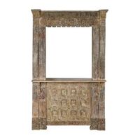 mueble bar teca 158x66x247 pieza unica natural