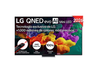 tv qned mini led 86 - lg 86qned86b6b uhd 4k procesador inteligente r8 ai processor 4k gen3 smart tv dvb-t2 h265 negro