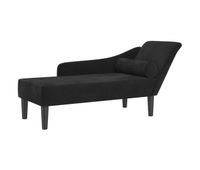 vidaxl sofa divan con cojines terciopelo negro