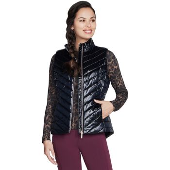 Skechers Abrigo de plumas GO Shield Shine Vest para mujer