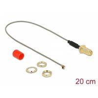 cable coaxial delock 89831 rp-sma hembra a ufl 20 cm gris