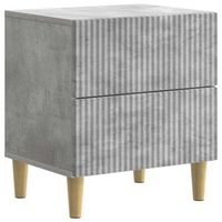 armario de noche con cajon gris hormigon 43 x 345 x 48 cm vidaxl