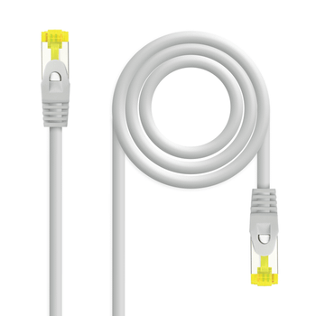 NANOCABLE CABLE DE RED LATIGUILLO RJ45 LSZH CAT.6A SFTP AWG26, GRIS, 25CM (10.20.1900-L25)
