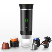 cecodadi cafetera portatil de goteo espresso 20bar negra jn-023 en 1 cafetera electrica maquina de cafe de capsula