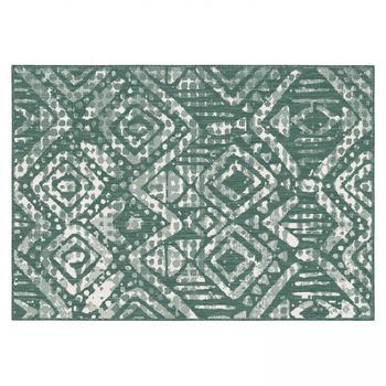 Alfombra De Exterior De Polipropileno De 120 X 170 Cm En Color Verde, Kano - Oviala