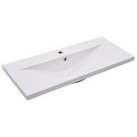 lavabo encastrado de ceramica blanco 91x395x185 cm vidaxl