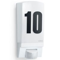 luz con sensor de exterior l 1 blanco numero de casa steinel