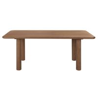mesa de comedor de acacia maciza de 200 cm
