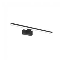 aplique led roth 12w 840lm 4000k ip44 negro