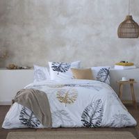funda nordica kari cama 135 cm - 220x220 cm algodon 200 hilos cierre con corchetes