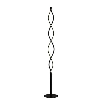 Lámpara de pie led de metal negro